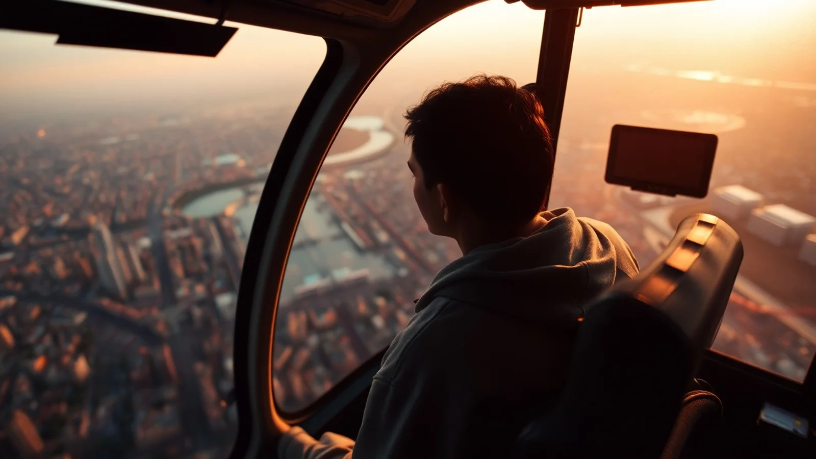 andando de helicoptero sonho
