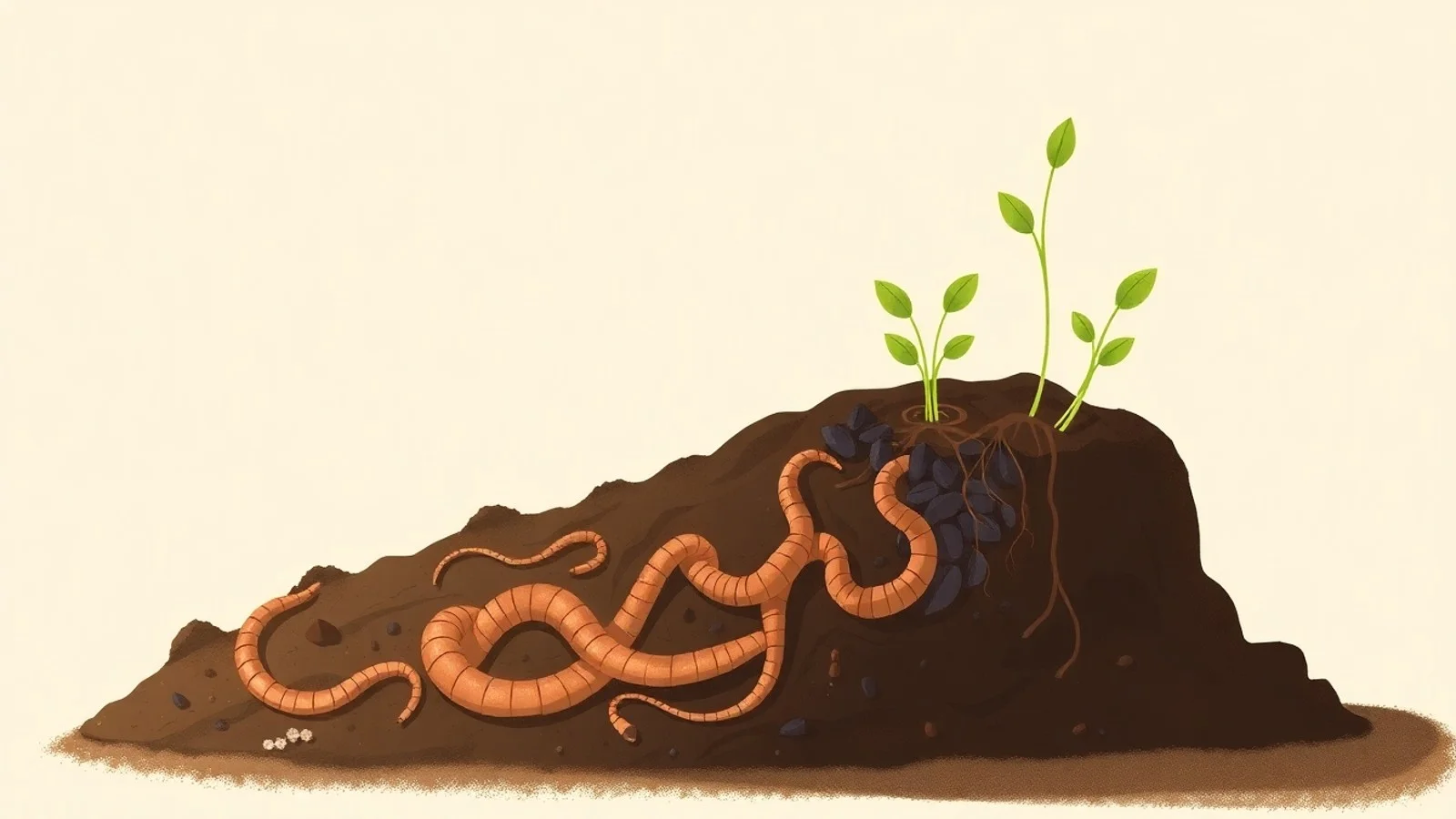 ciclo renovacao natureza vermes