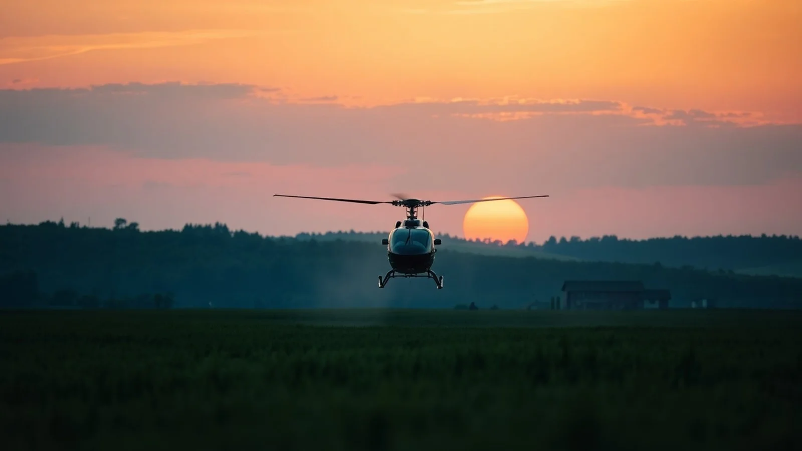 helicoptero pousando sonho