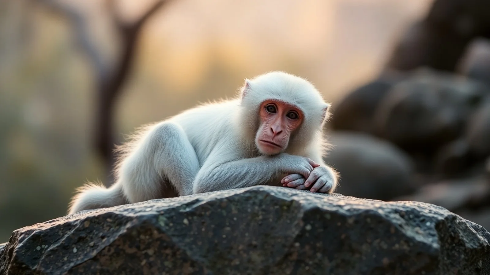 sonhar com macaco branco