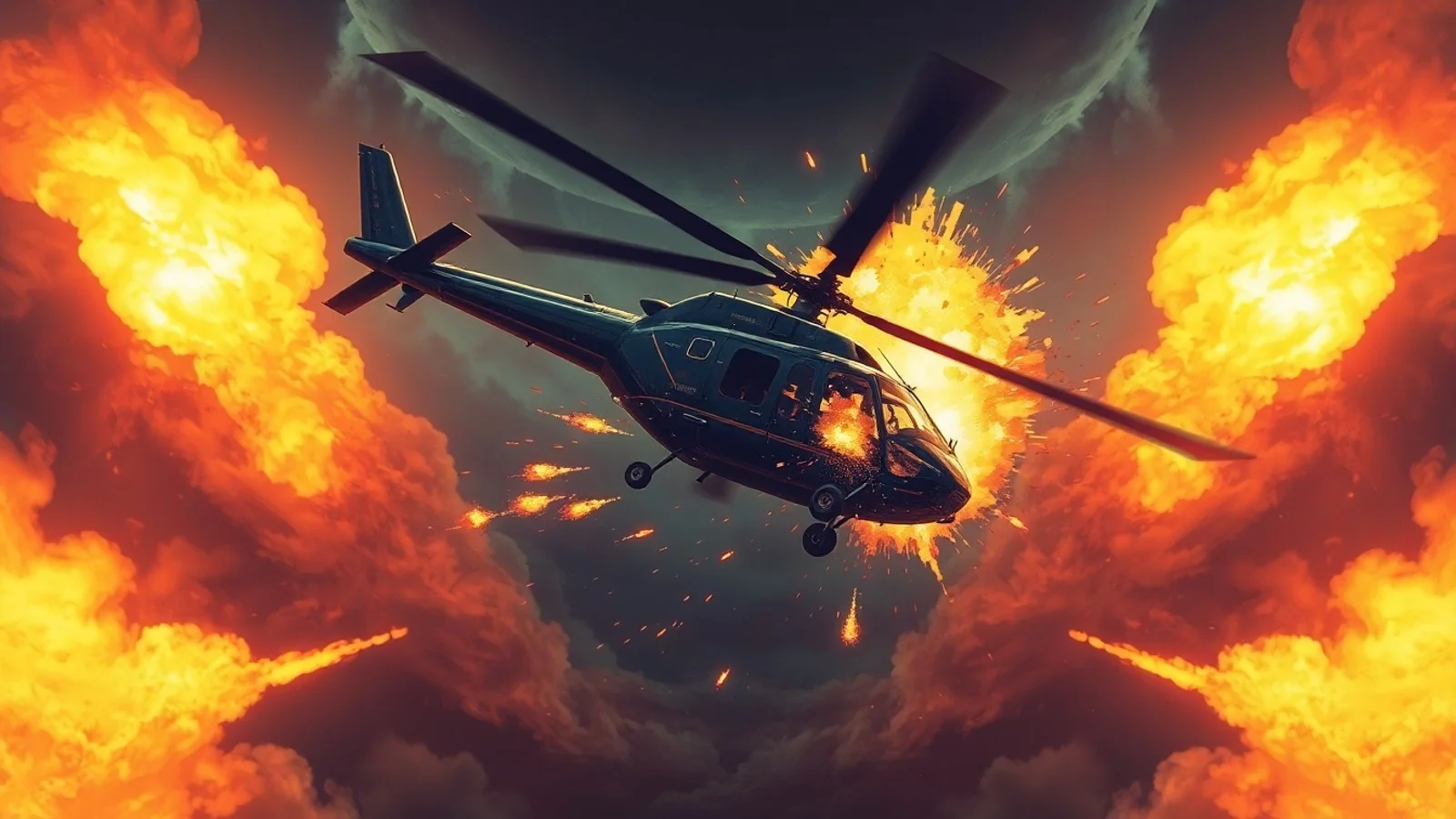 sonhar helicoptero explodindo