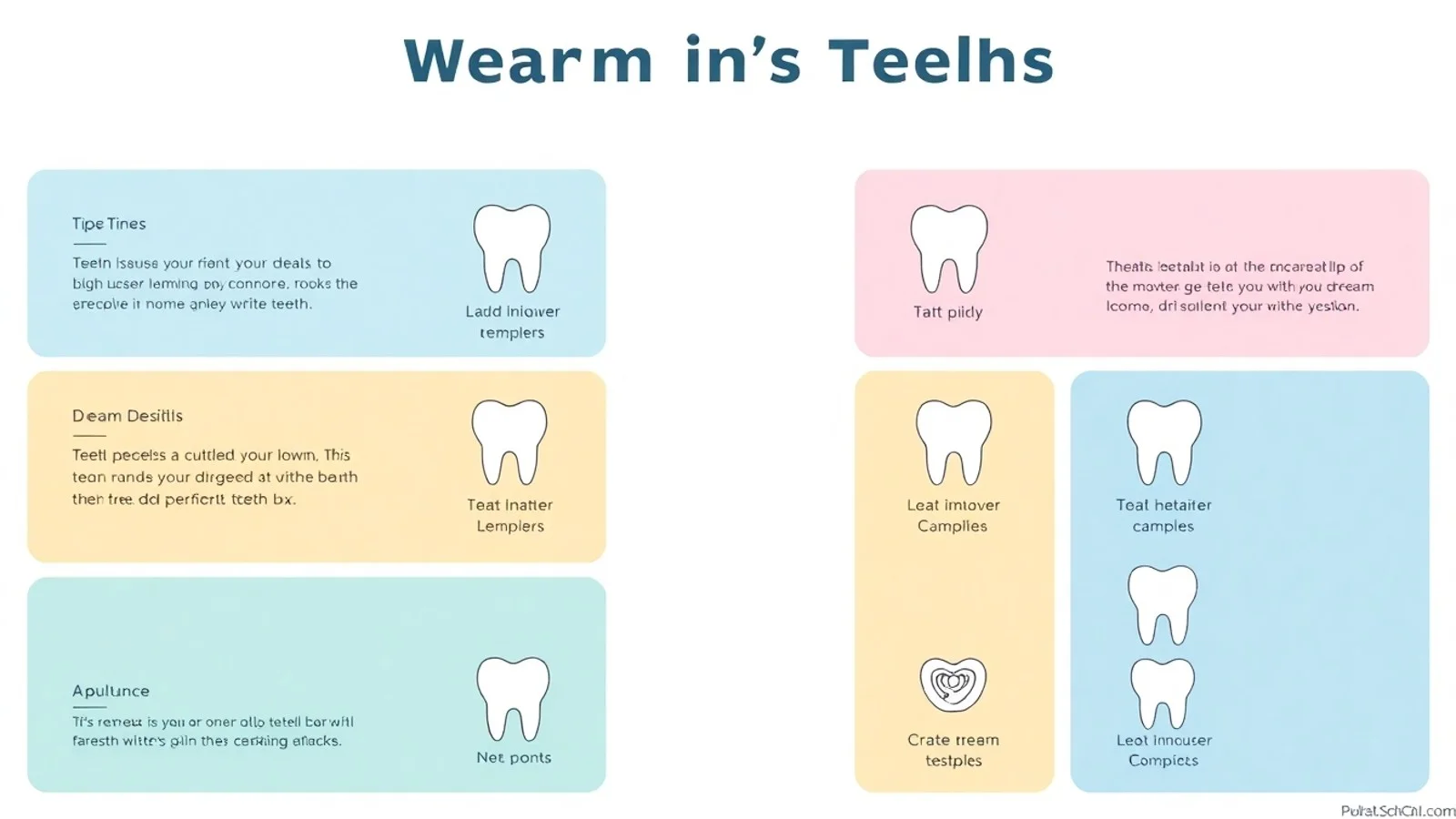 tabela comparativa sonhos dentes